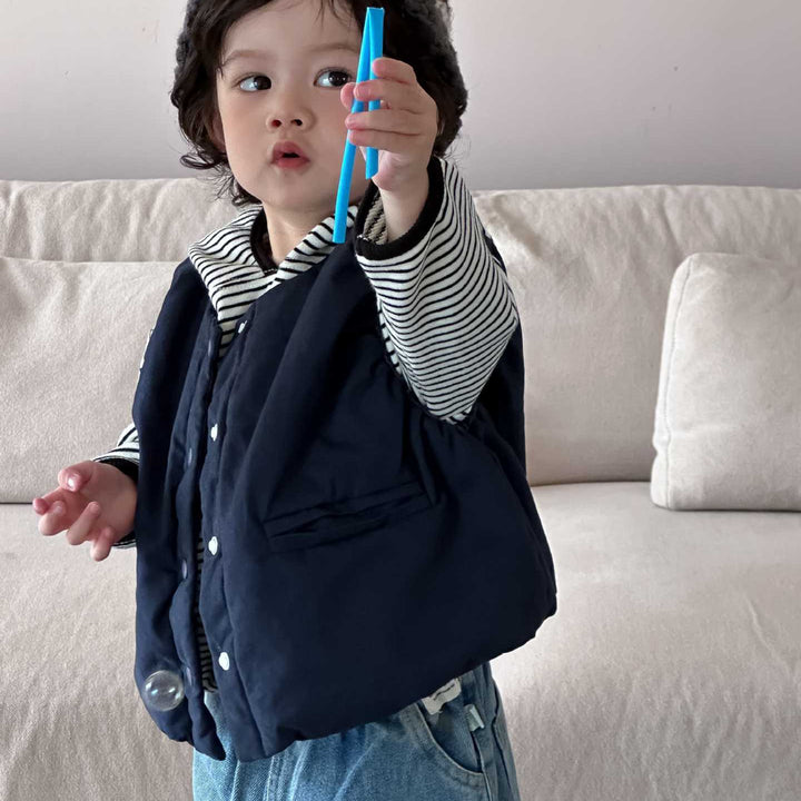 【73-110】ボーダー柄フーディートップス