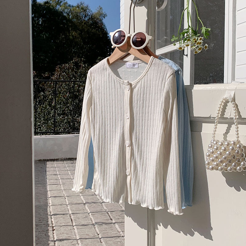 【90-140】リブメロウカーディガン