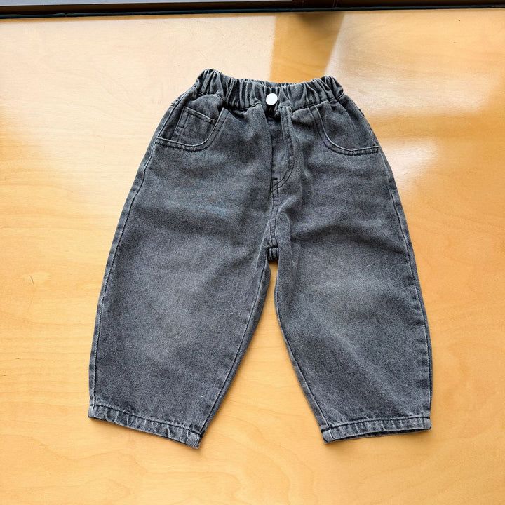 【80-150】ポケットデザインカーブデニムパンツ