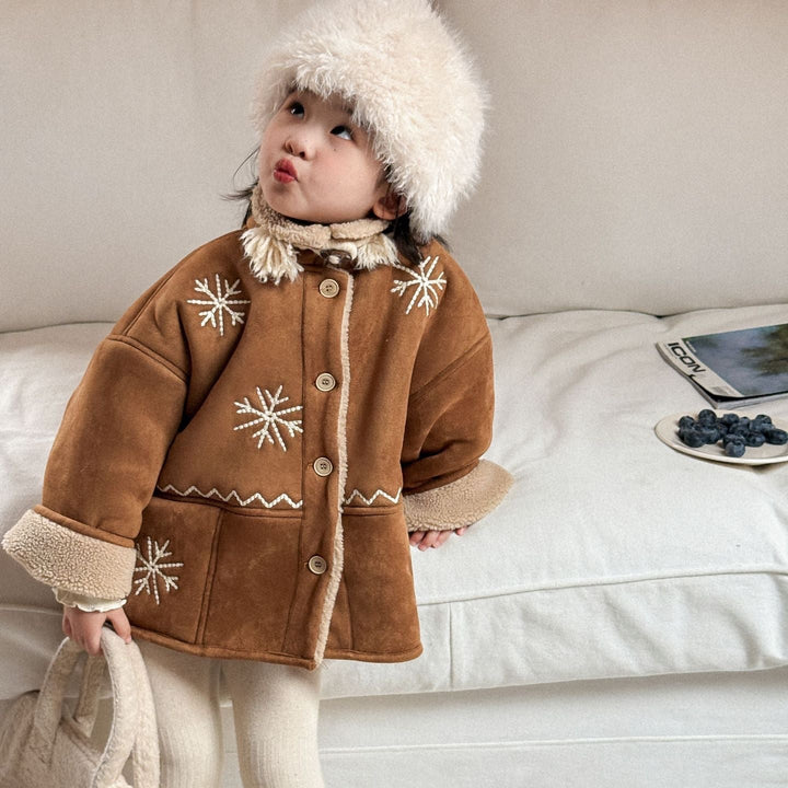 【90-140】snowflake刺繍ジャケット