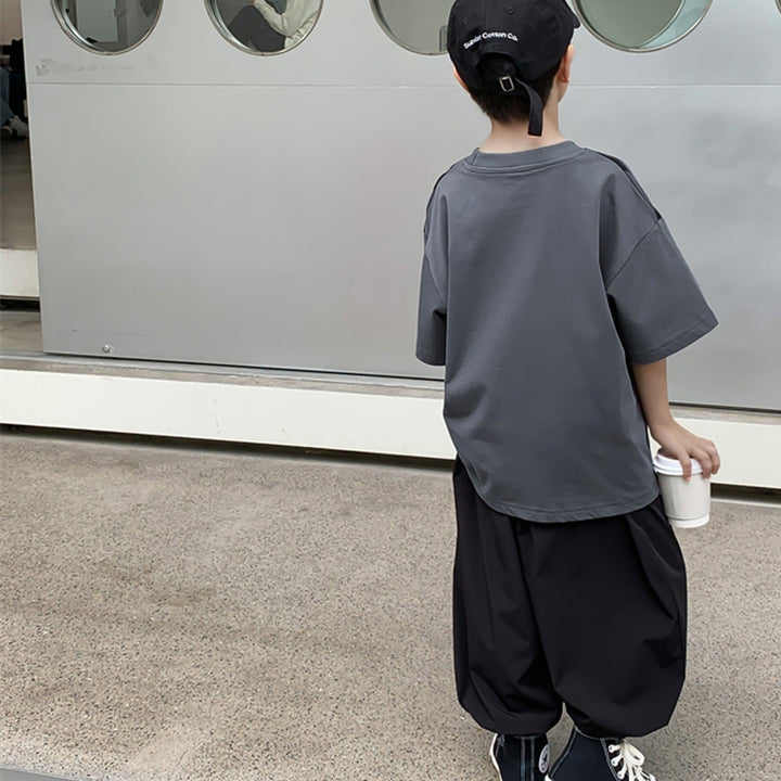 【120-150】英字デザインTシャツ