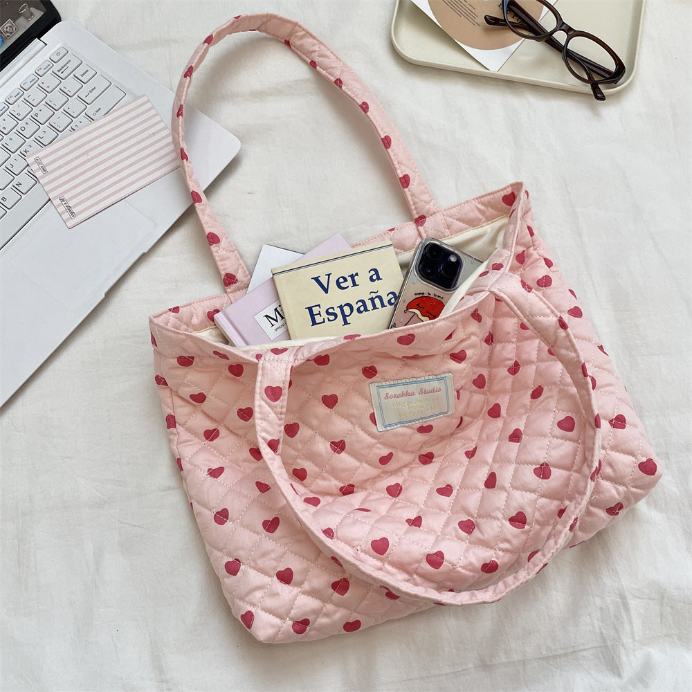 総柄キルティングバッグ