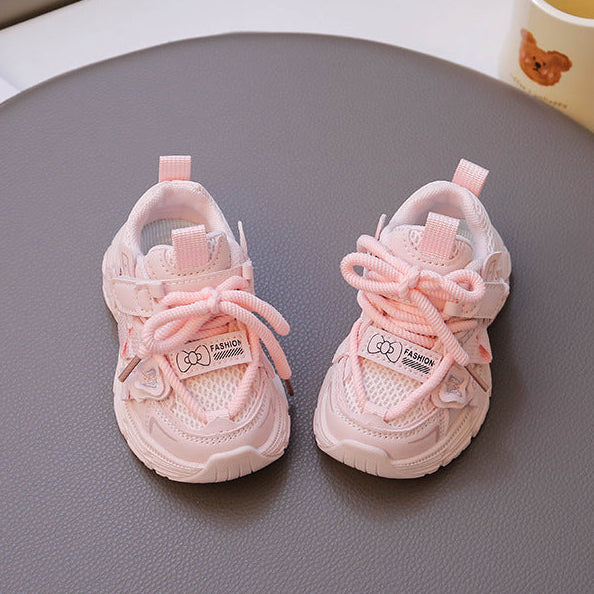 【13.5-18.5】リボンデザインダッドシューズ