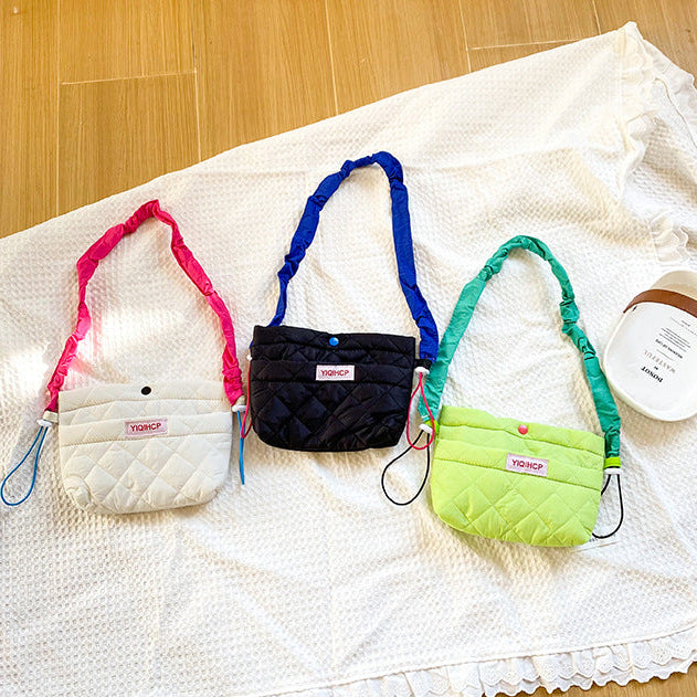 カラフルショルダーキルティングバッグ