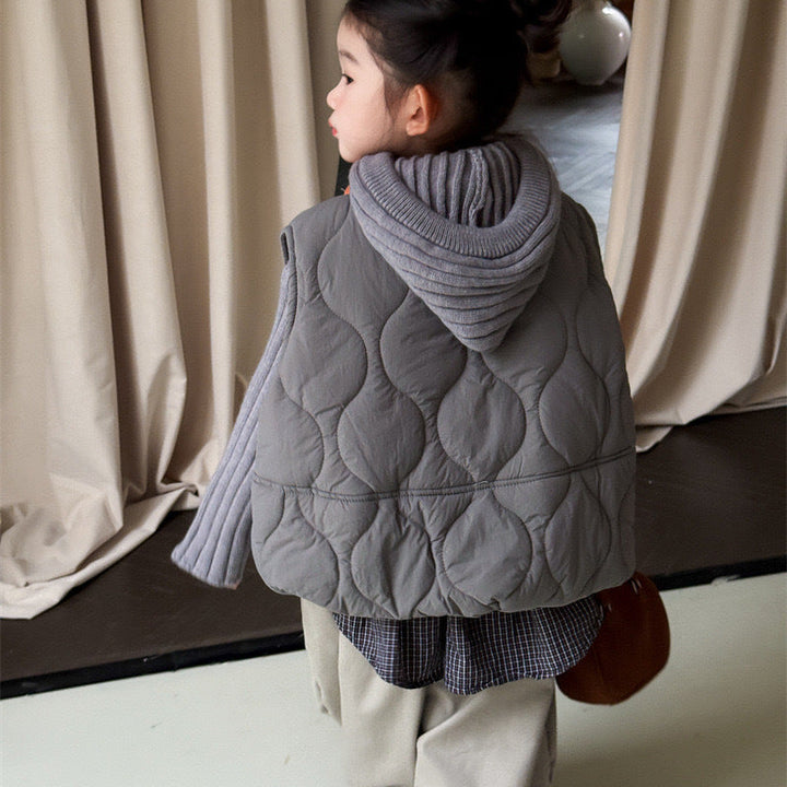 【90-140】キルティングパデッドベスト