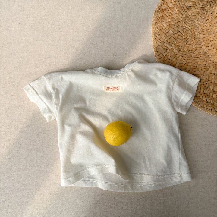 【80-130】ワンポイントシンプルTシャツ