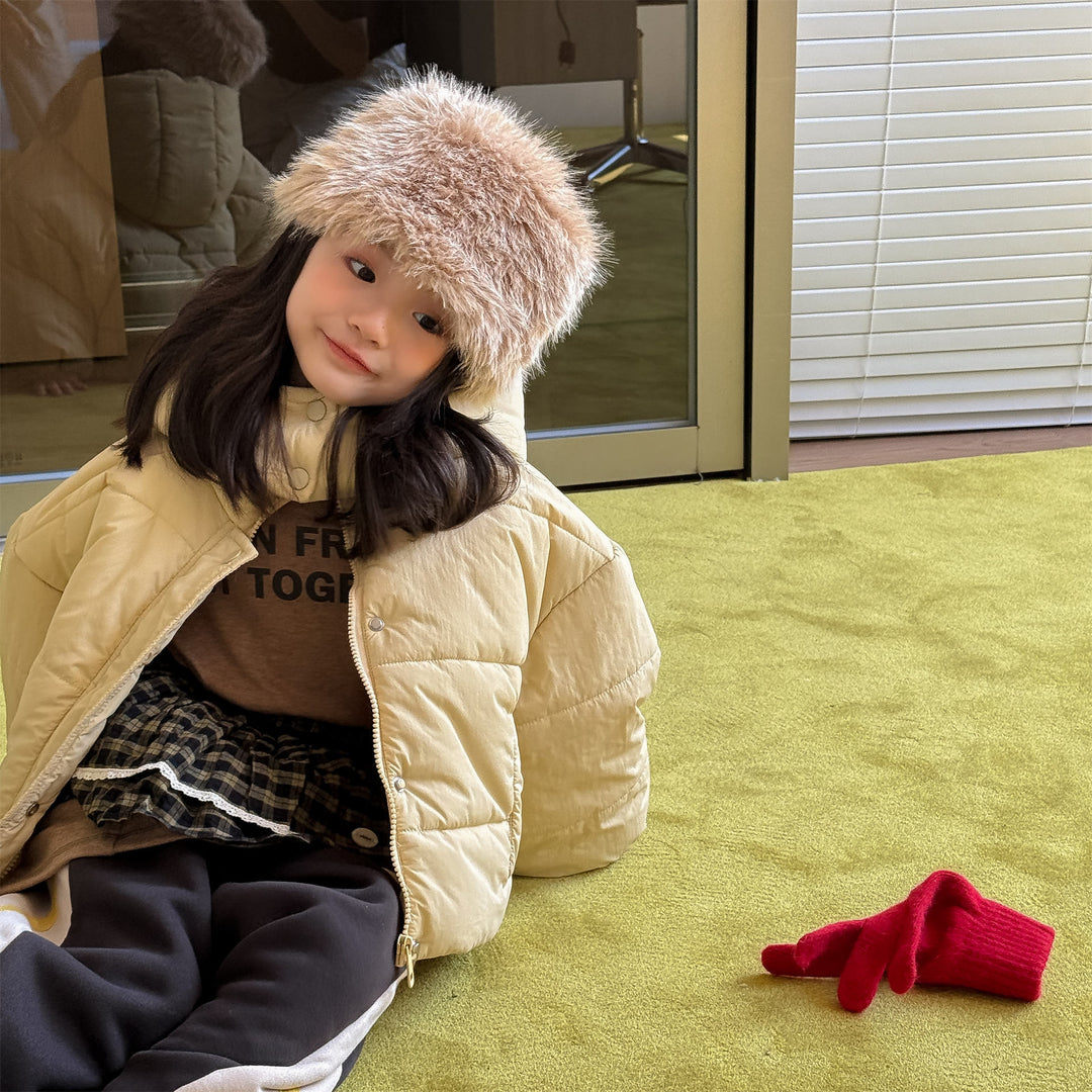 【80-130】フード付き中綿ジャケット