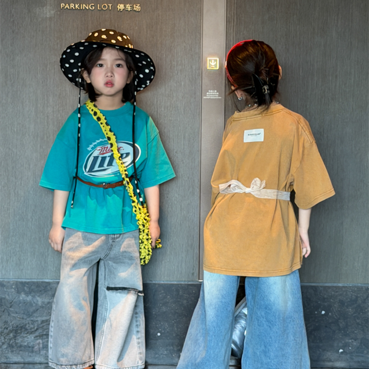 【90-150】オーバーサイズカジュアルTシャツ