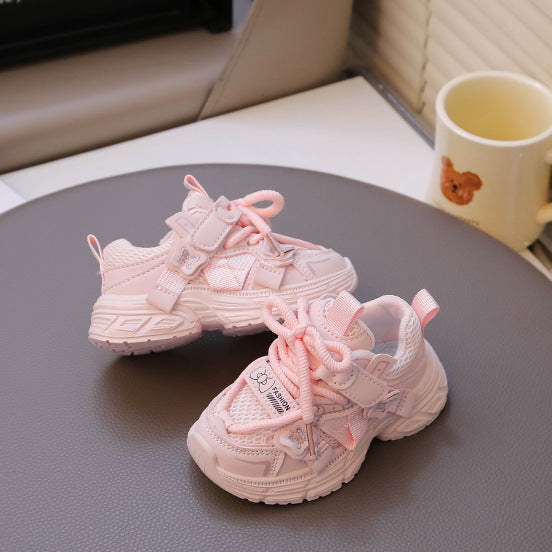 【13.5-18.5】リボンデザインダッドシューズ