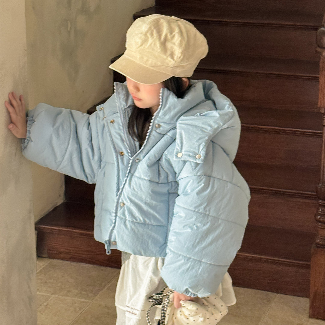 【80-130】フード付き中綿ジャケット