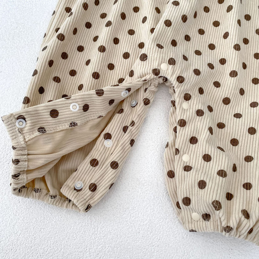 【73-100】ドット柄サロペットパンツ