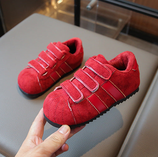 【14.5-20.5】ラインデザインベルクロスニーカー