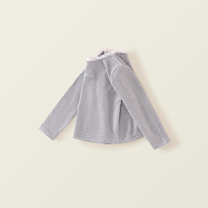 【90-140】首元レースロングTシャツ