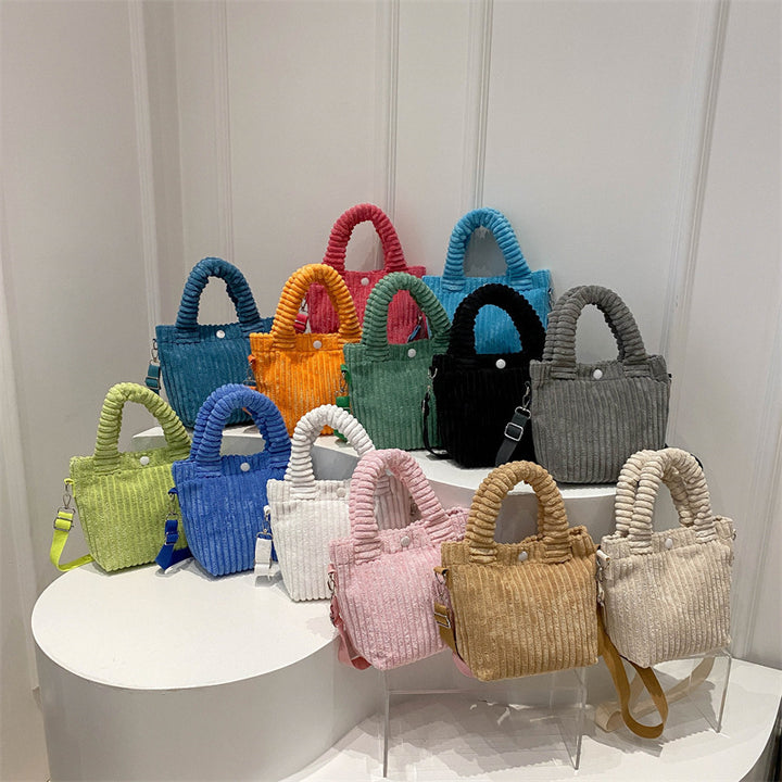 コーデュロイ2Wayバッグ