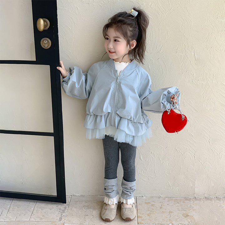 【90-140】ティアードデザインブルゾン