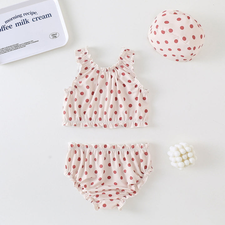 【90-140】シャーリングデザインセパレートスイムウェア