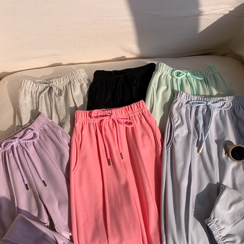 【90-150】ウエストリボンジョガーパンツ