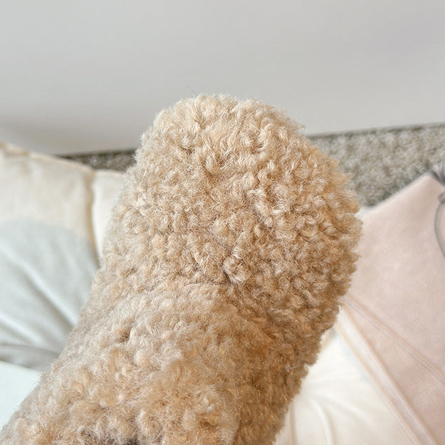 【13.5-20.0】ふわふわショートブーツ