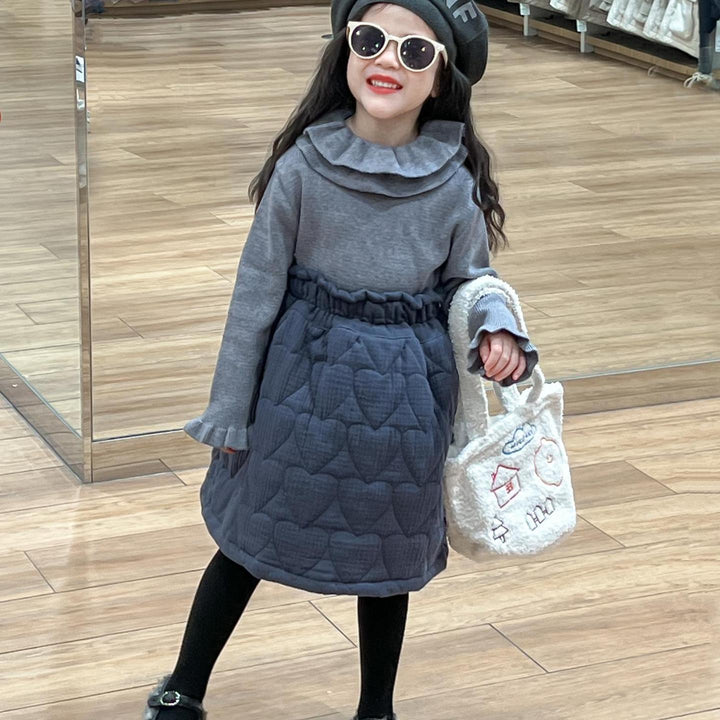 【90-120】ラッフルカラーフリルトップス