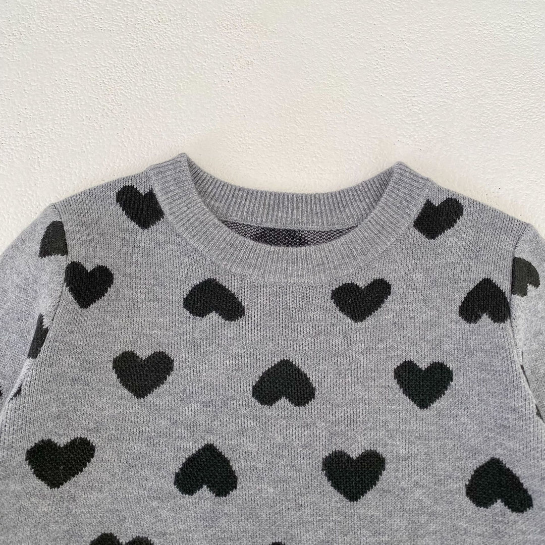 【73-130】スカラップデザインハート柄セットアップ