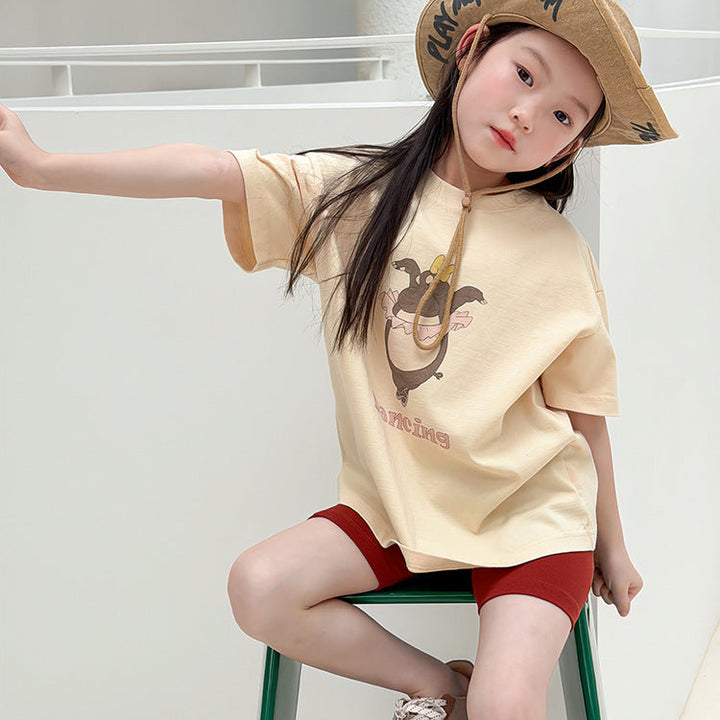 【100-150】アニマルデザインTシャツ