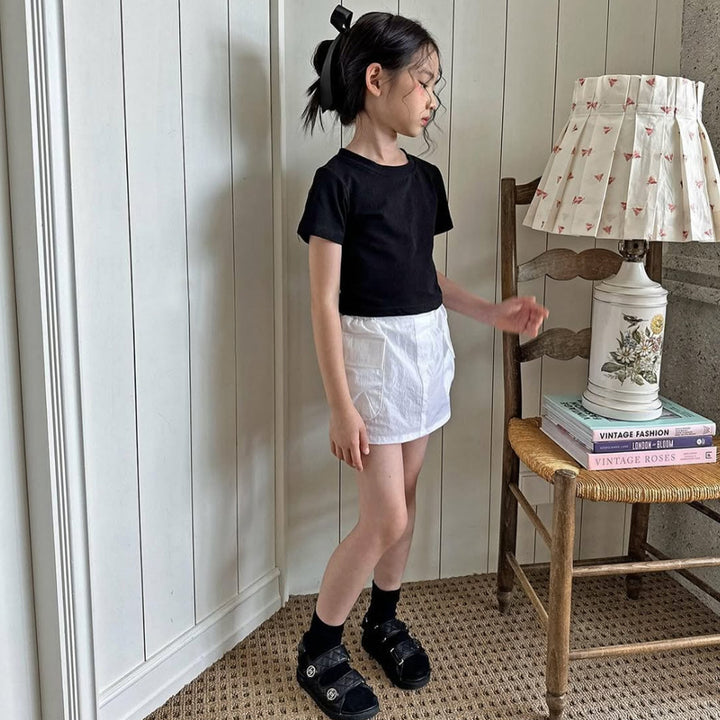 【100-150】バックオープン＆シャーリングTシャツ