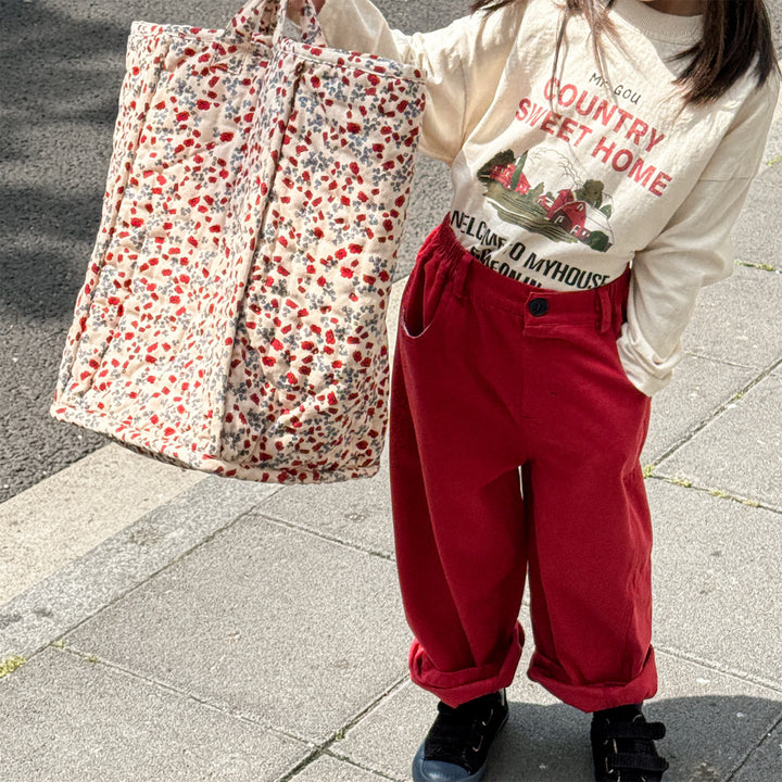 【80-130】シンプルロングパンツ