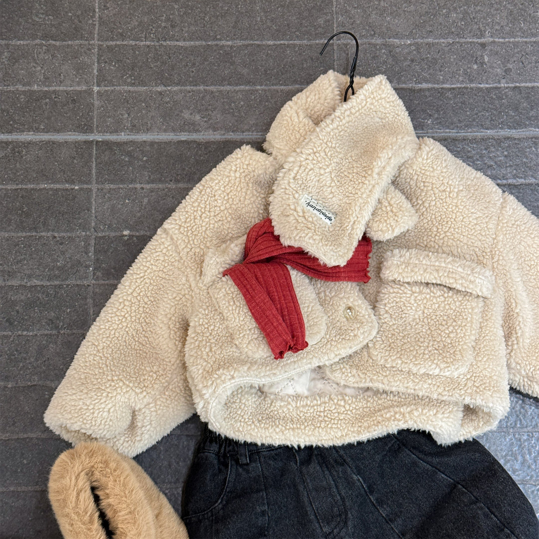 【80-130】マフラー付きボアジャケット