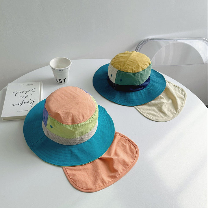 【48-50cm】タレ付きマルチカラーハット
