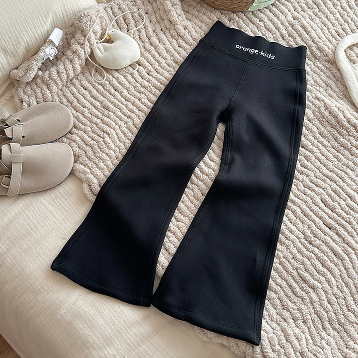 【100-150】あったかフレアロングパンツ