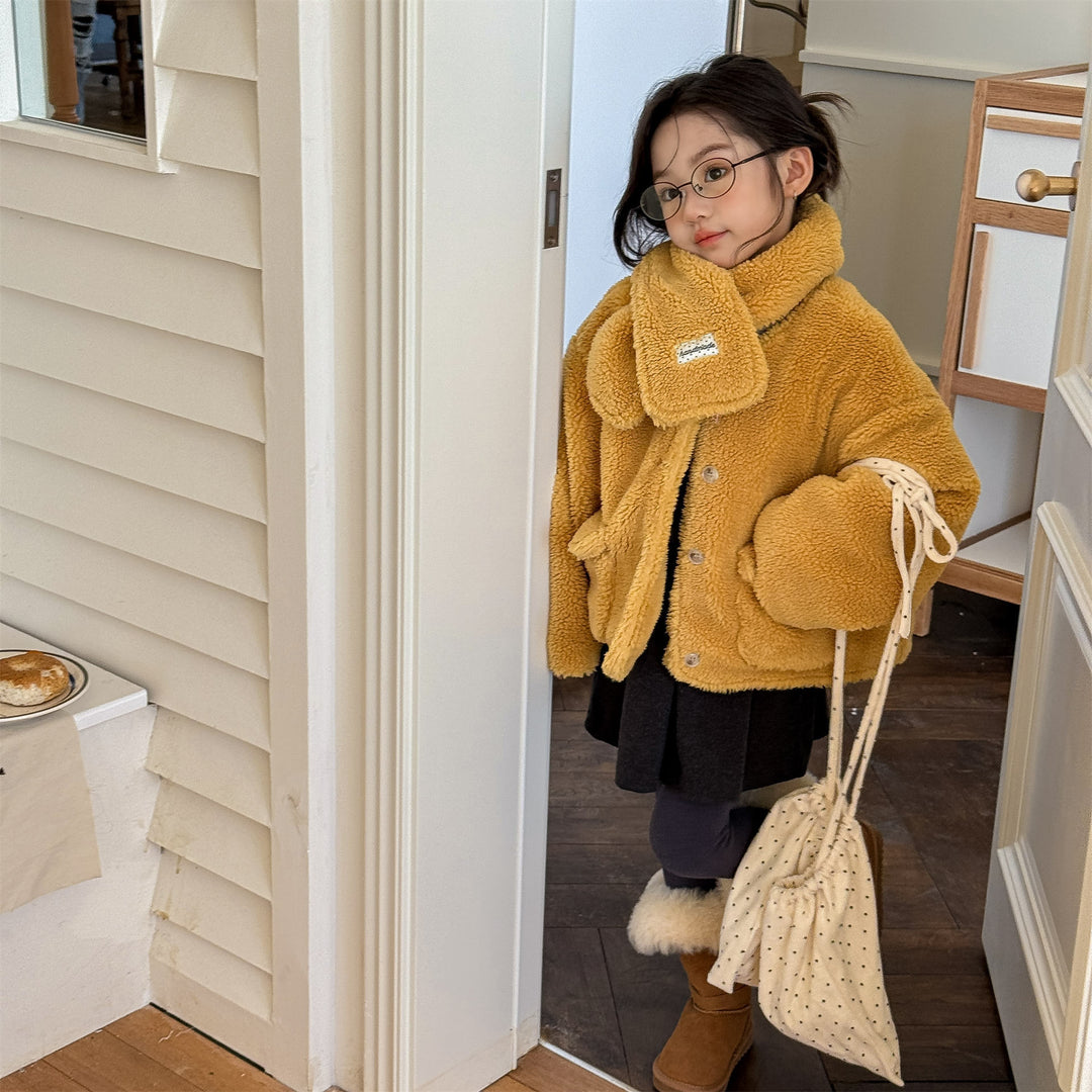 【80-130】マフラー付きボアジャケット