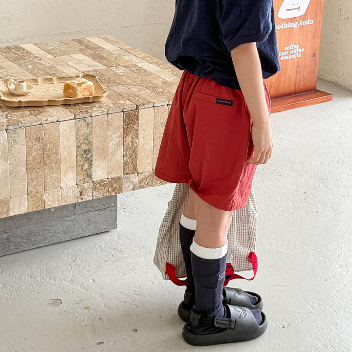 【80-130】ロゴデザインショートパンツ