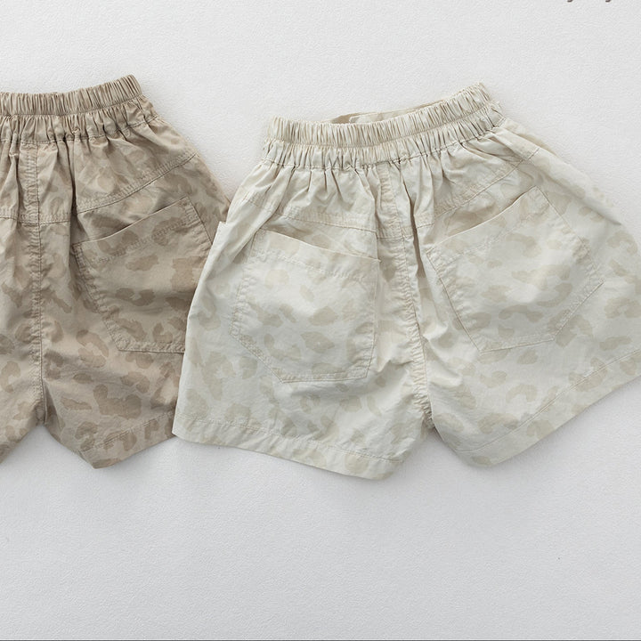 【80-130】レオパード柄ショートパンツ