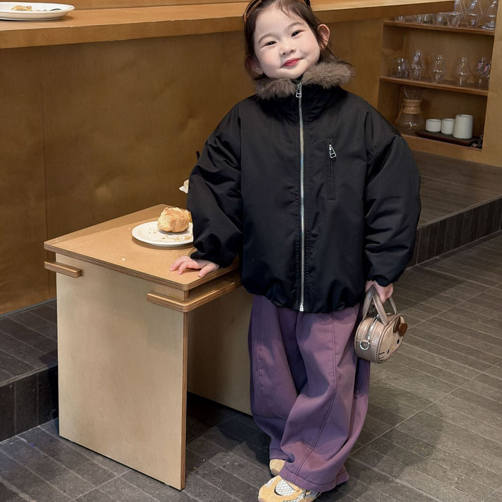 【90-140】あったかワイドパンツ