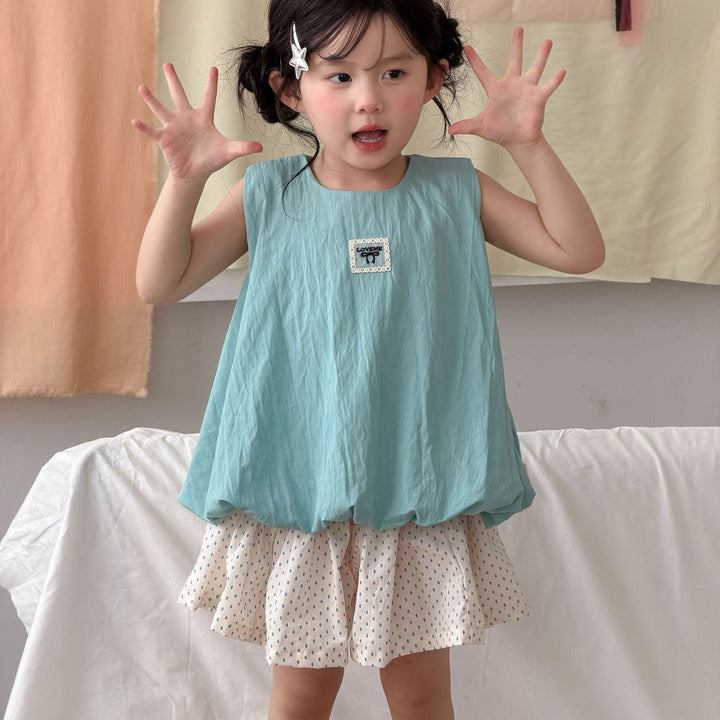 【90-140】裾バルーンノースリーブトップス