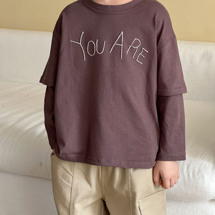 【80-150】YOU AREロングTシャツ