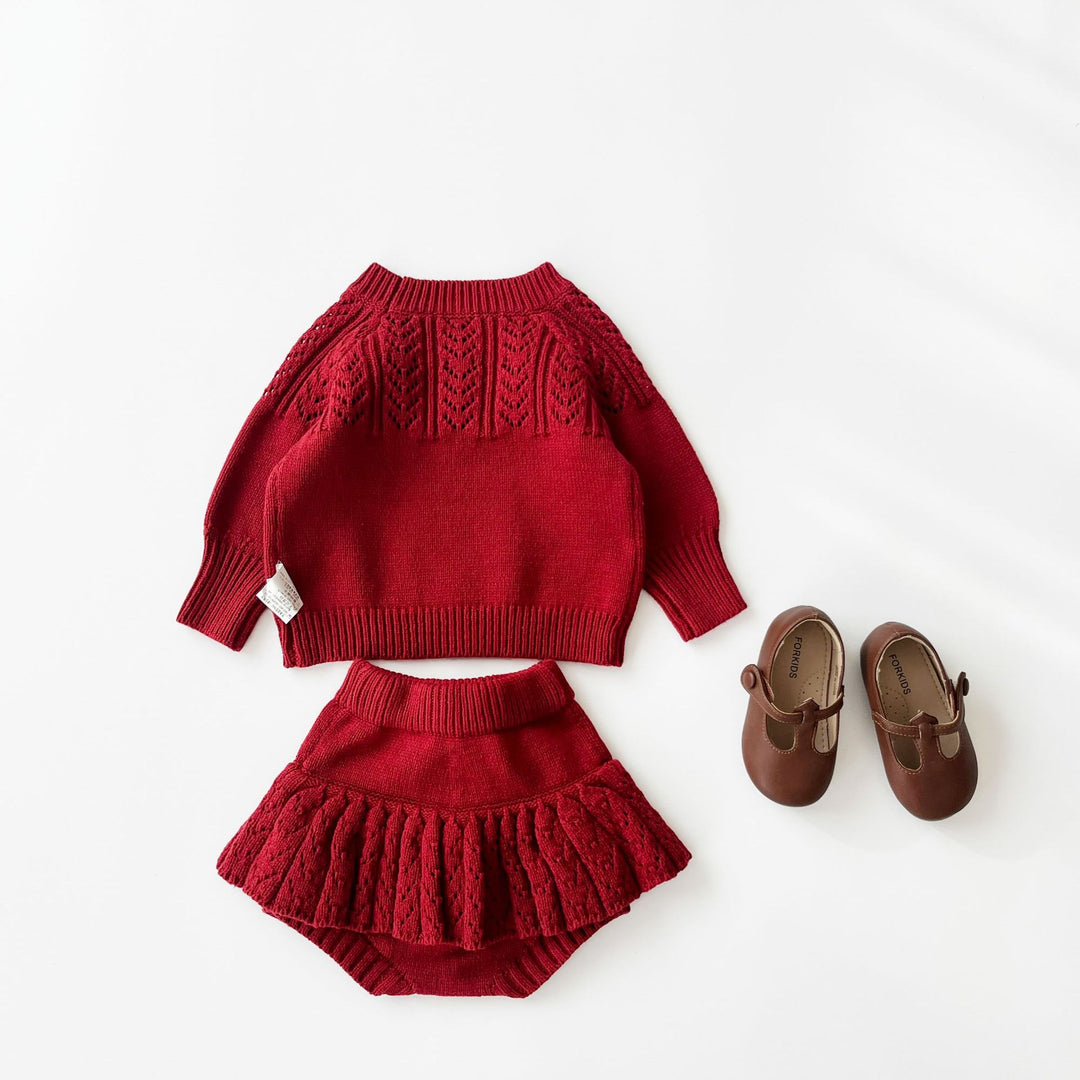 【73-100】かぎ編みポンポンセーター