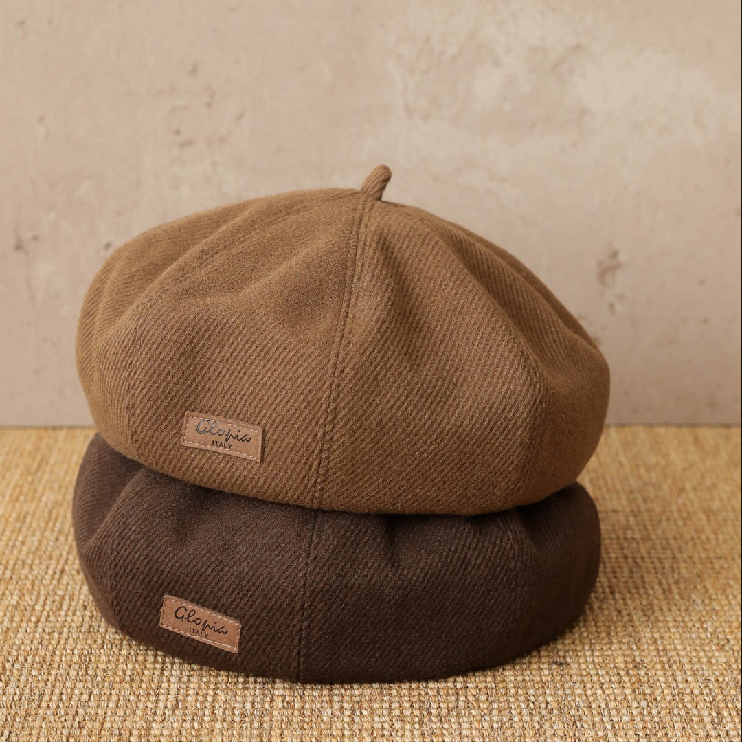 【55-59cm】ワンポイントワッペンベレー帽