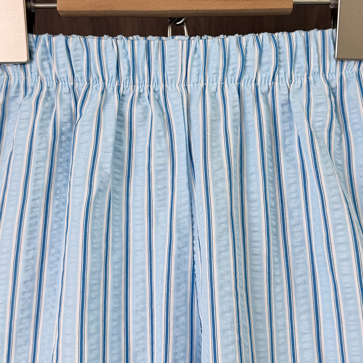 【100-140】リボンモチーフストライプ柄セットアップ