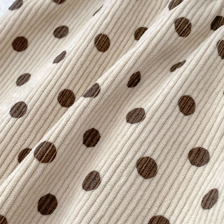 【73-100】ドット柄サロペットパンツ