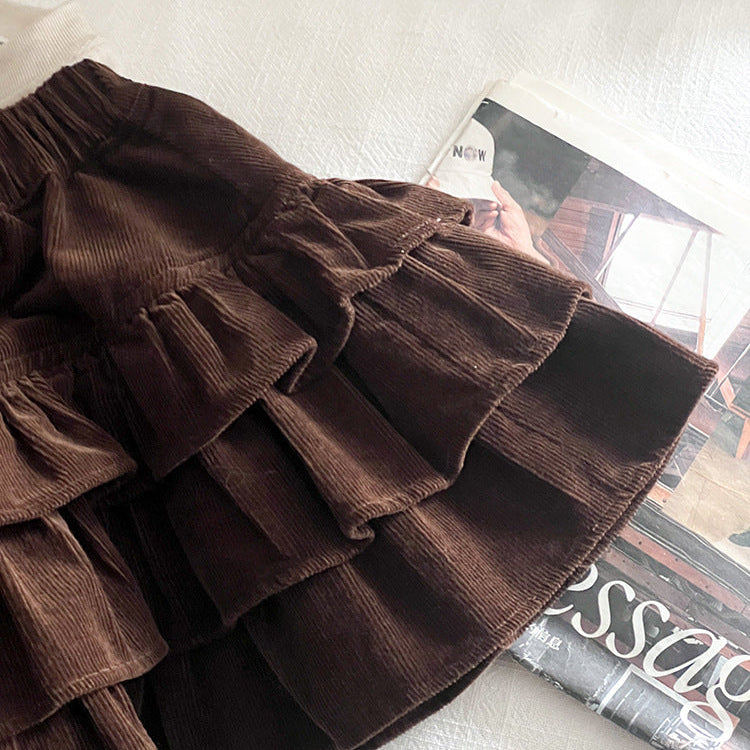 【90-150】ティアードミニスカート