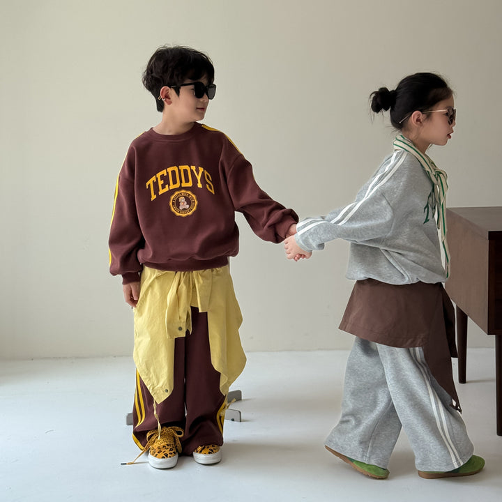 【90-150】フロントプリントスウェットセットアップ