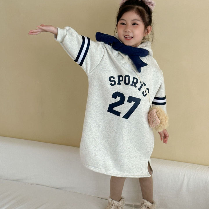 【80-150】フード付きSPORTSワンピース