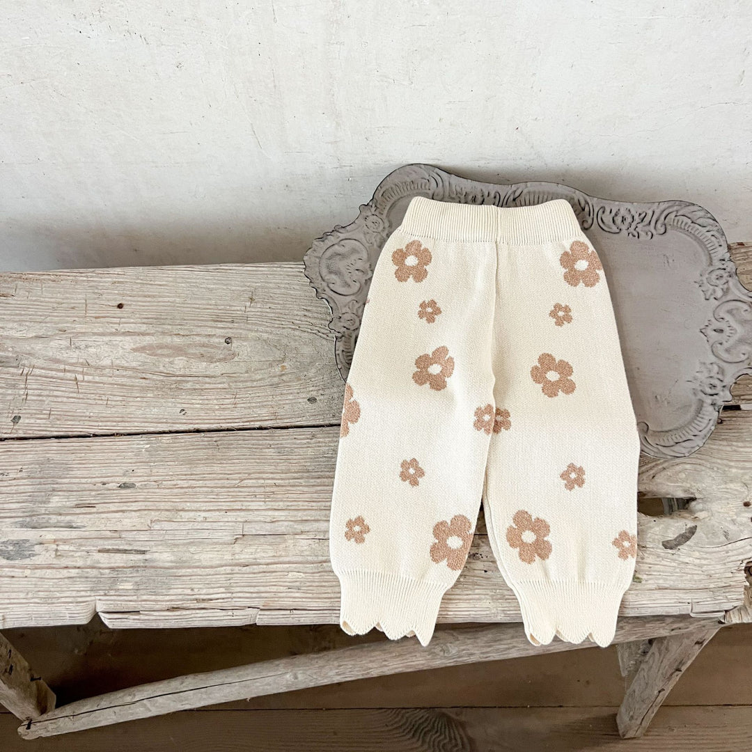 【73-100】スカラップヘム花柄セットアップ