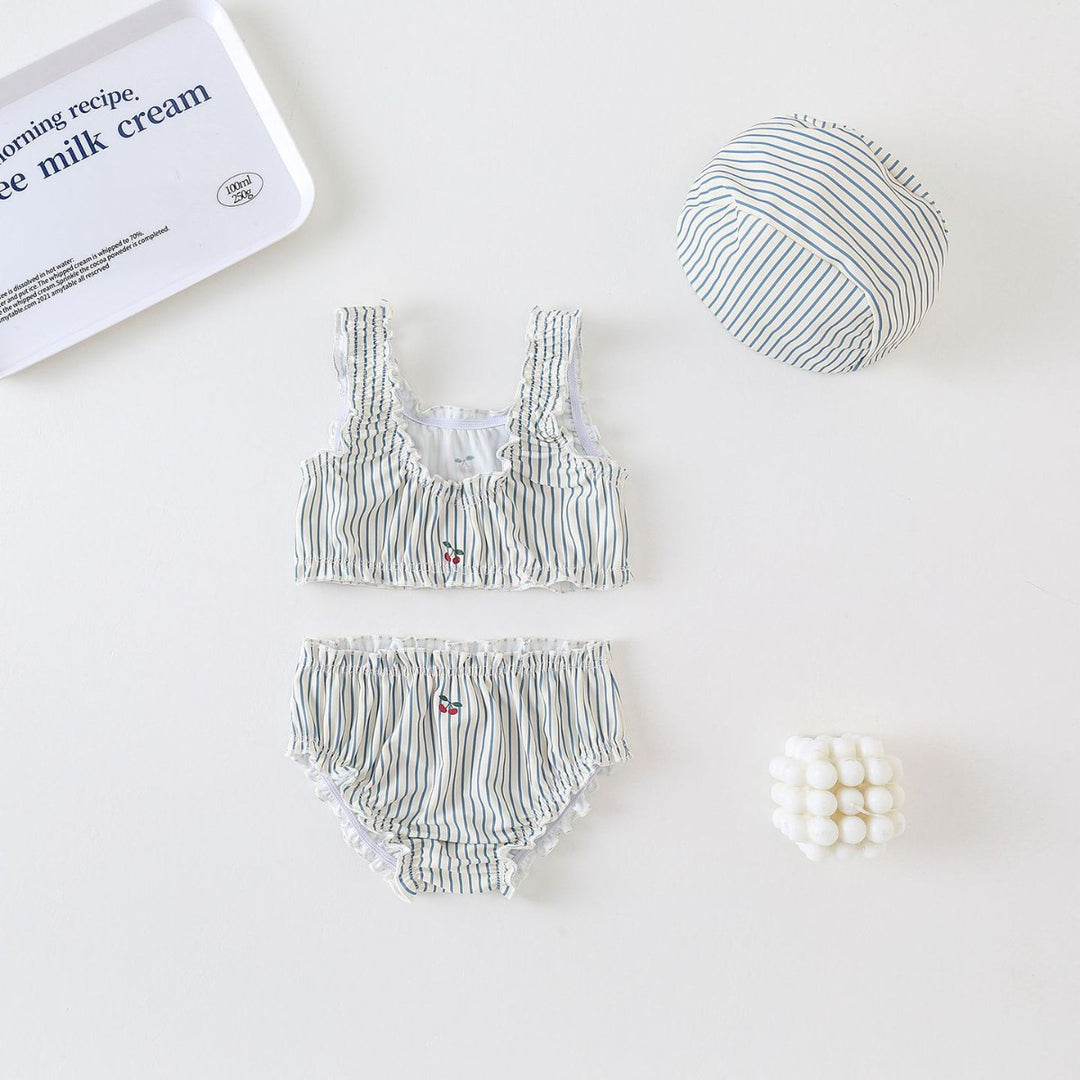 【90-140】シャーリングデザインセパレートスイムウェア