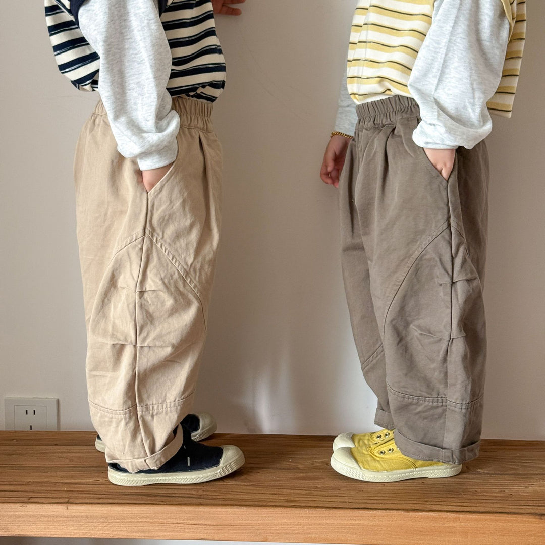 【80-150】シンプルバレルパンツ
