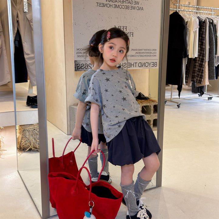 【80-130】裾バルーンショートパンツ