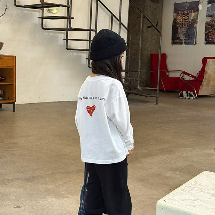 【90-150】ロゴデザインロングＴシャツ