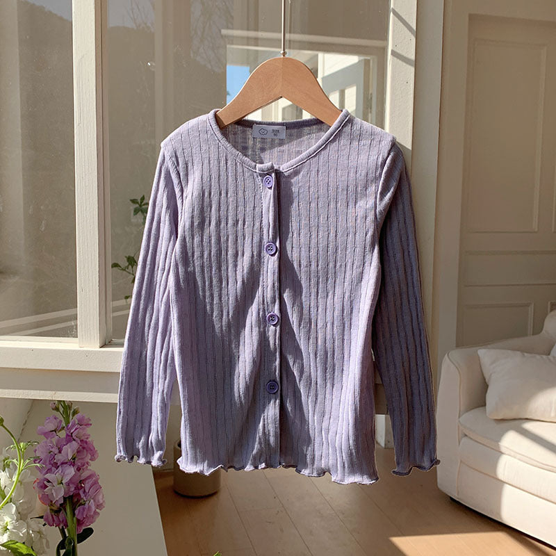 【90-140】リブメロウカーディガン