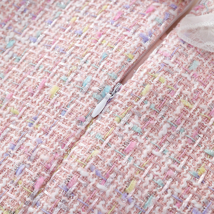 【90-140】レイヤード風長袖ワンピース